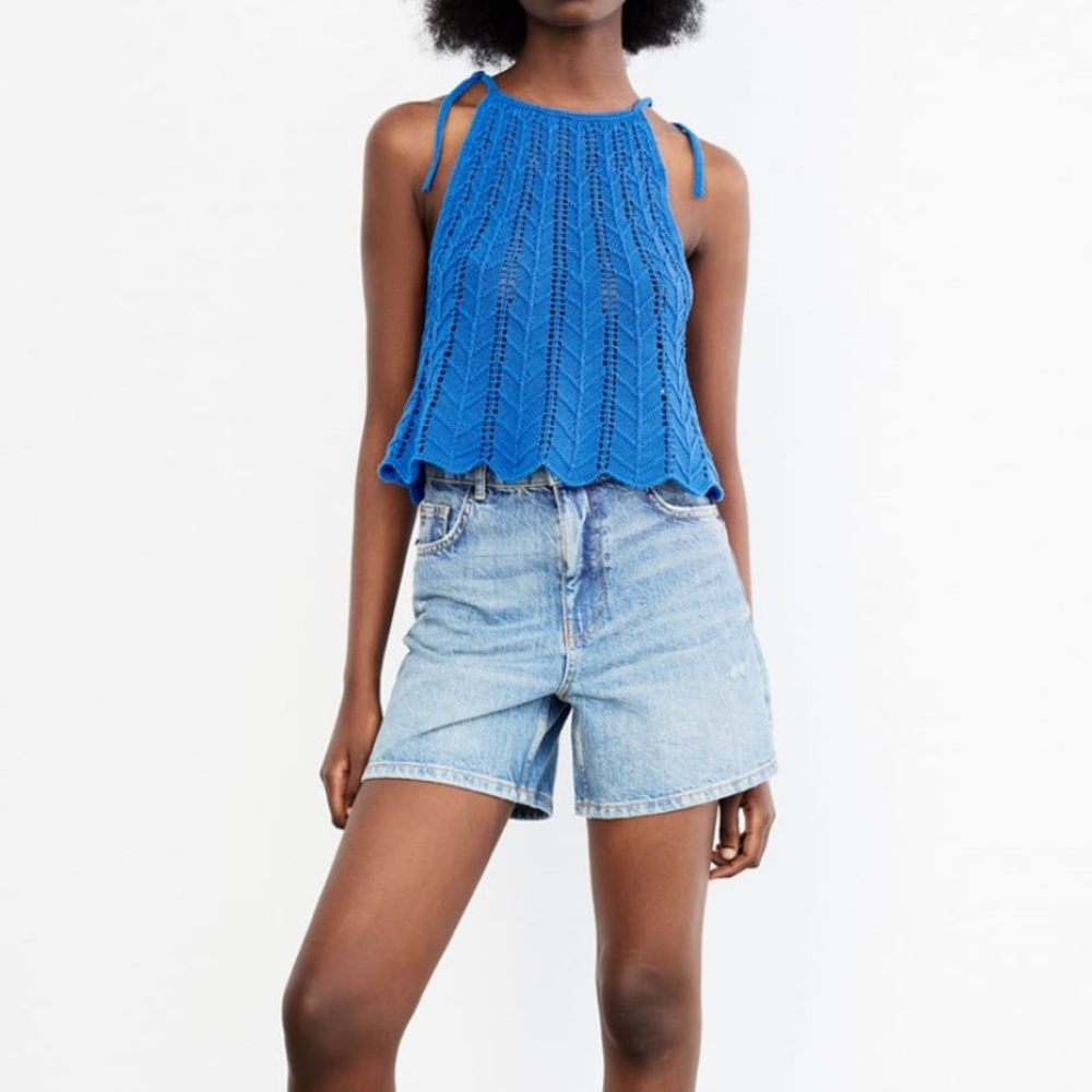 Zara crochet top